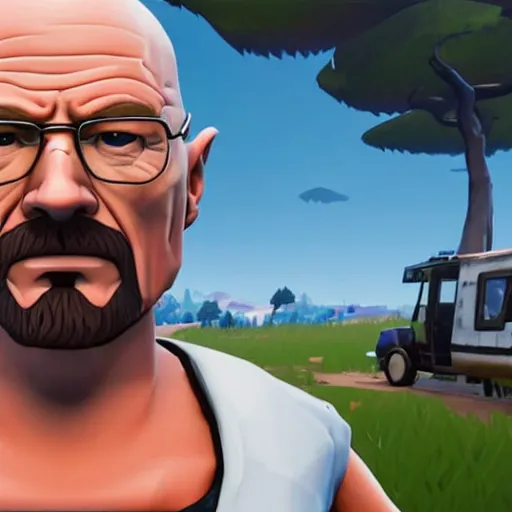 Image similar to walter white in fortnite