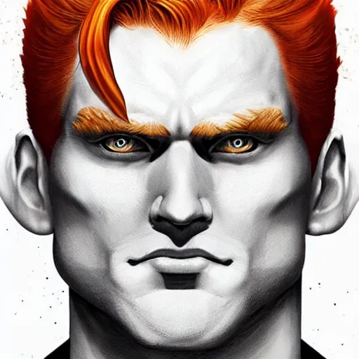 Image similar to ginger superman by artgerm