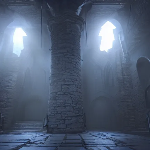 Image similar to hyperrealistic dslr film still of virtual reality dungeons & dragons, 1 st person pov, stunning 8 k octane comprehensive 3 d render, inspired by istvan sandorfi & greg rutkowski & unreal engine, perfect symmetry, dim volumetric cinematic lighting, extremely hyper - detailed, extremely lifelike attributes & lifelike texture, intricate, masterpiece, artstation, stunning