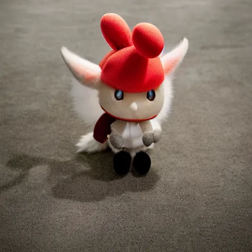 Image similar to A photograph of a Moogle in real life