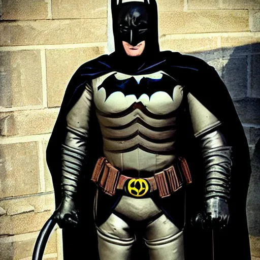 Image similar to Medieval Batman's suit