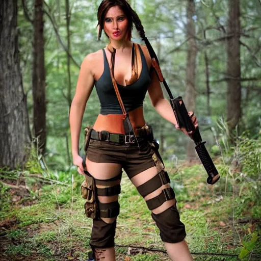 Image similar to rubi rose as lara croft