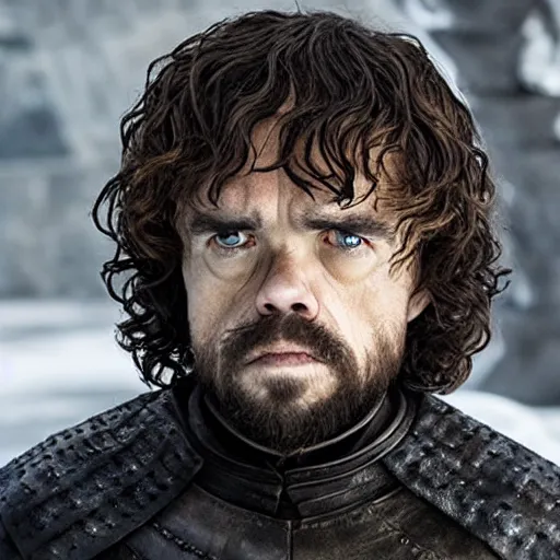 Image similar to peter dinklage as jon snow in game of thrones