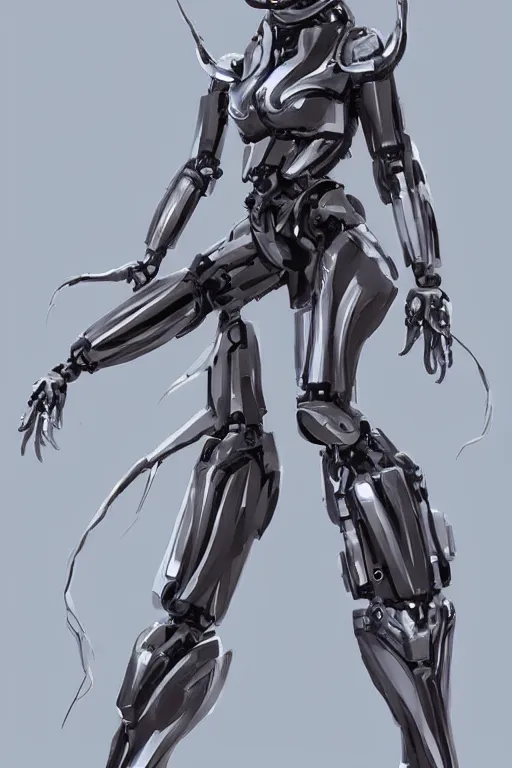 Image similar to full body cyborg female concept art, humanoid form, evil mecha muscle, horseshoe crab squid, digital art, in the style of ben lol, brian sum, ramil sunga, herbert lowis, furio tedesschi, christopher cao, frederic daoust, joe botardo, artstation, pinterest, deviantart, photoshop, unreal engine