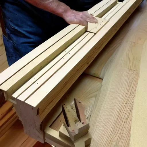 Image similar to fine craftsmanship in a woodworking project