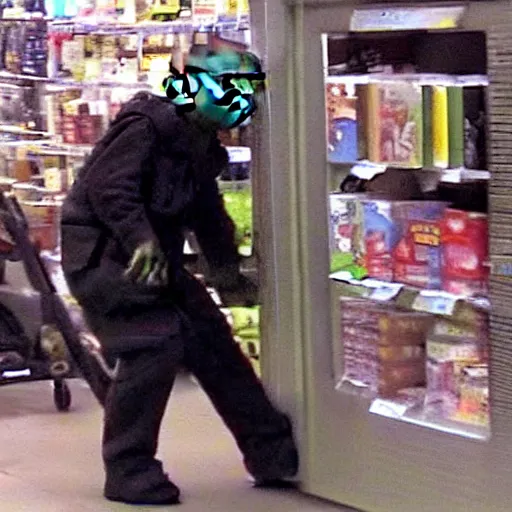 Image similar to yoda caught robbing store cct footage