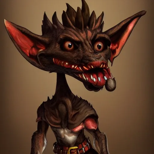 Prompt: Kobold dog from dungeons and dragons, fantasy, artstation