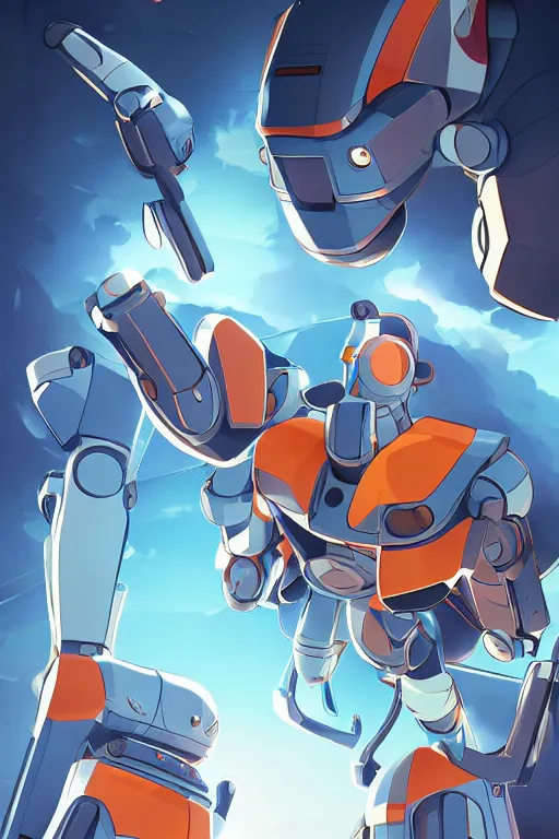 Image similar to metabots medabots medarotto medarot robot minimalist comics, behance hd by jesper ejsing, by rhads, makoto shinkai and lois van baarle, ilya kuvshinov, rossdraws global illumination ray tracing hdr radiating a glowing aura