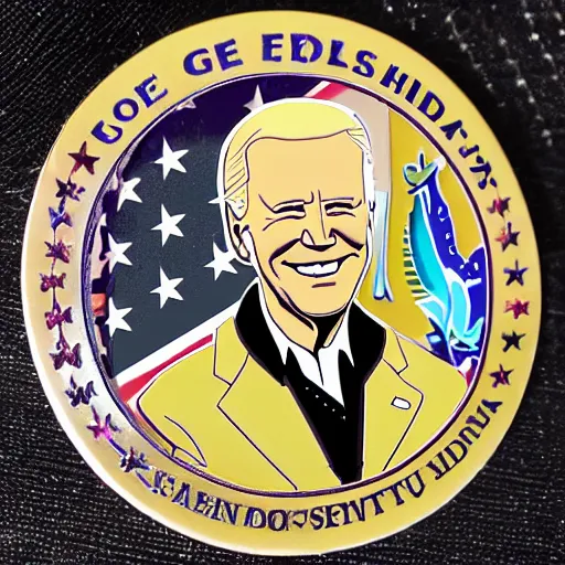 Prompt: joe biden pin set