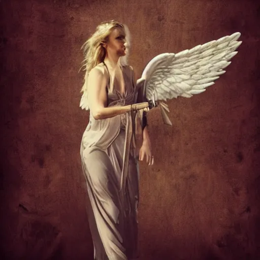 Image similar to angel with a shotgun