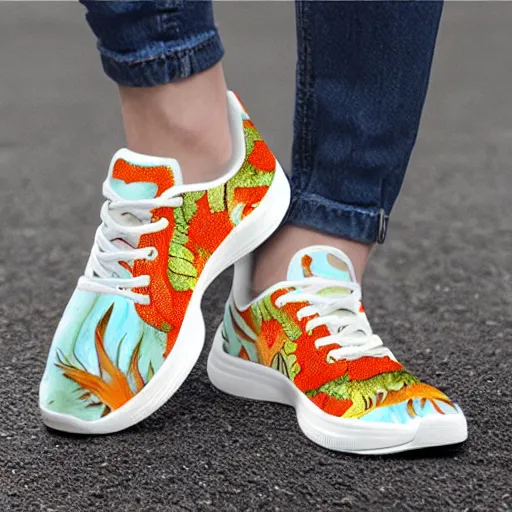 Image similar to fish sneakers