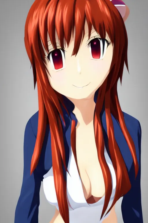 Image similar to cel - shaded anime girl