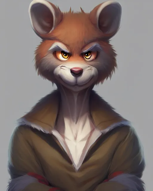 Image similar to character concept art of a cute male anthropomorphic furry | | adorable, key visual, realistic shaded perfect face, tufted, fine details by stanley artgerm lau, wlop, rossdraws, james jean, andrei riabovitchev, marc simonetti, and sakimichan, trending on weasyl