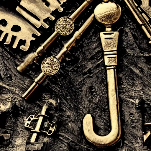 Image similar to Skeleton Key, horror, highly detailed image, 4K cinematic,