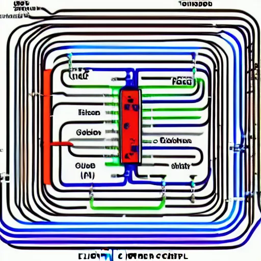 Image similar to “electrical circuit inside of a machine learning algorithm”