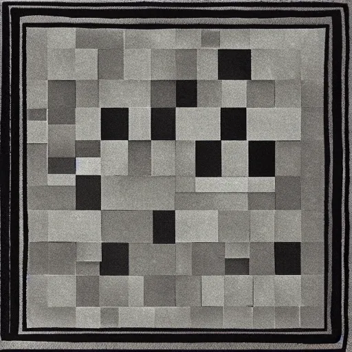 Prompt: black squares on 4 corners, 1 layer, no other art