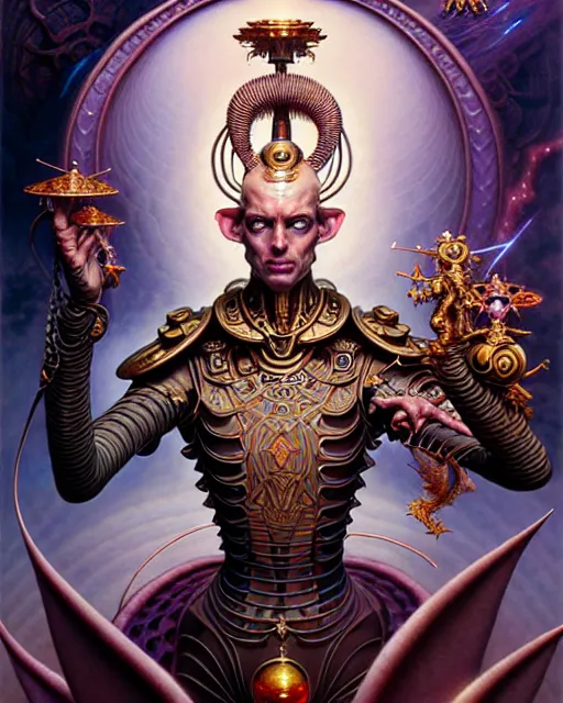 Image similar to the emperor tarot card, fantasy character portrait made of fractals, ultra realistic, wide angle, intricate details, the fifth element artifacts, highly detailed by peter mohrbacher, hajime sorayama, wayne barlowe, boris vallejo, aaron horkey, gaston bussiere, craig mullins