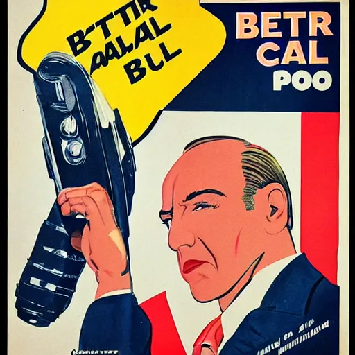 Prompt: A 1950s poster for Better Call Saul