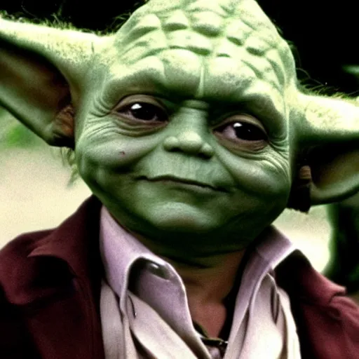 Image similar to Johnny Depp playing Yoda