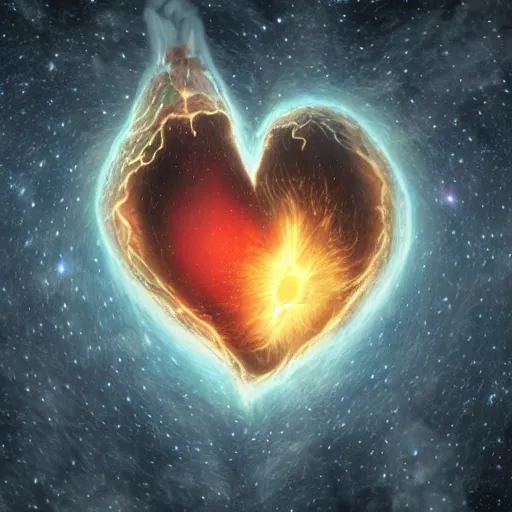 Image similar to artists rendition of the heart of a collapsing star