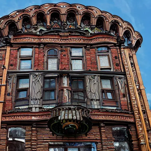 Image similar to Steampunk panel house, Moscow, Russia