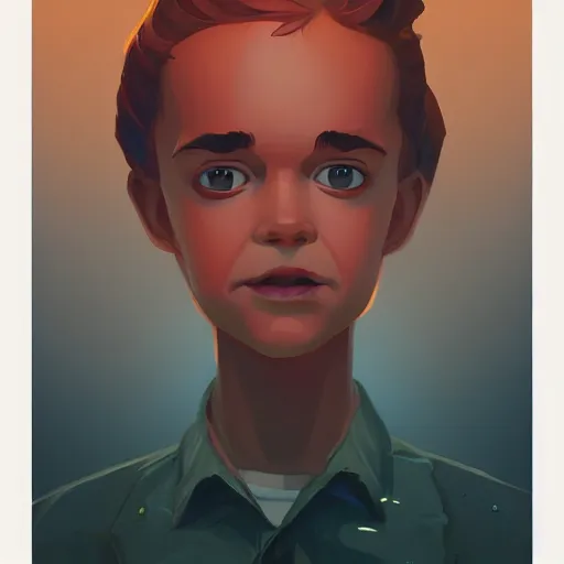 Image similar to face icon stylized minimalist stranger things, loftis, cory behance hd by jesper ejsing, by rhads, makoto shinkai and lois van baarle, ilya kuvshinov, rossdraws global illumination