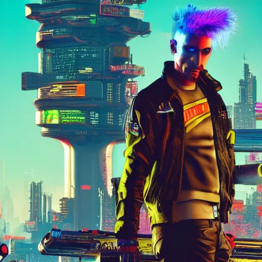 Prompt: cyberpunk 2 0 7 7 dr. seuss art style