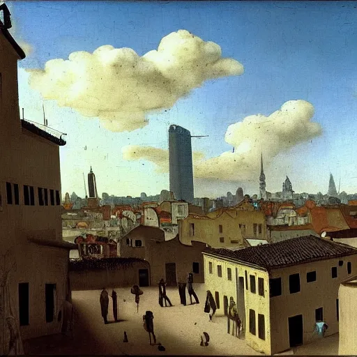 Image similar to sao paulo painted by johannes vermeer