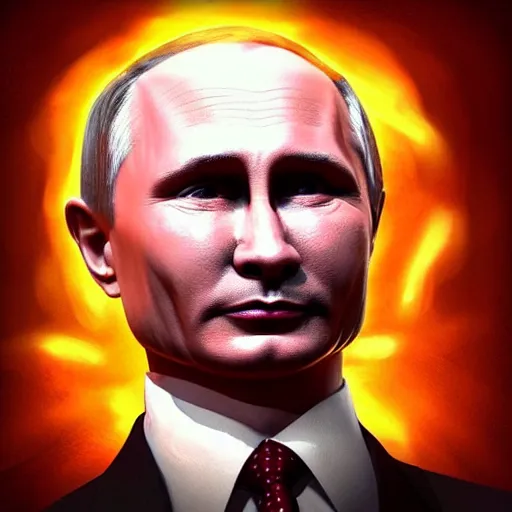 Prompt: putin as a demon, concept art by xi gang, trending on instagram, neo - dada, official art, iso 2 0 0, rendered in maya