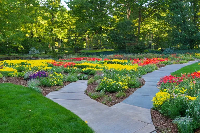 Image similar to beautiful landscaping, olmsted, masterpiece