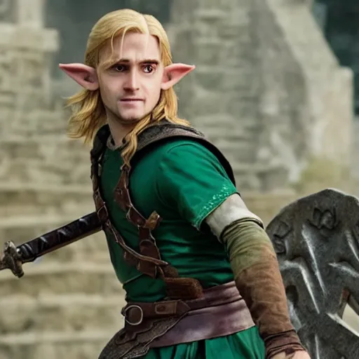 Link from Zelda game in real life, photo, details, 4k,, Stable Diffusion