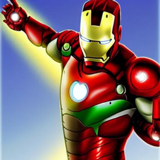 Image similar to Ironman mixed with Peter Pan