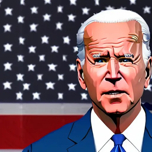 Image similar to Joe Biden in Fortnite very detailed, 8K quality super realistic