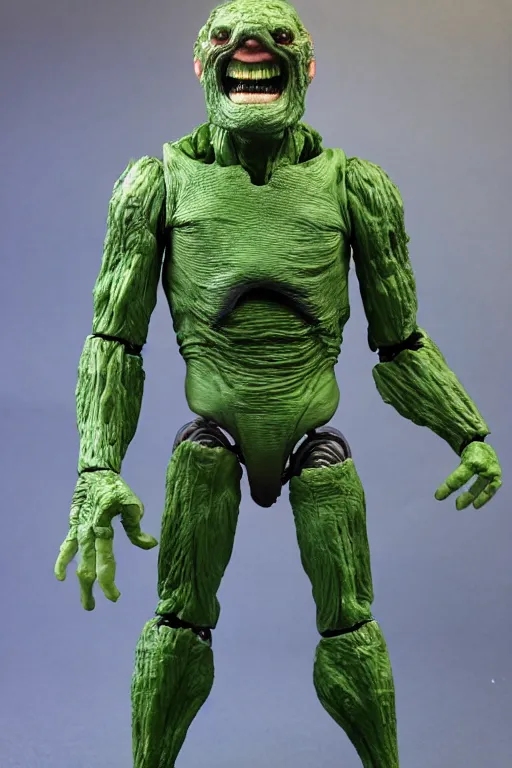 Image similar to 8 k high definition, 1 9 8 0 te monster kenner style action figure,, plastic, full body, highly detailed, science fiction, photorealistic