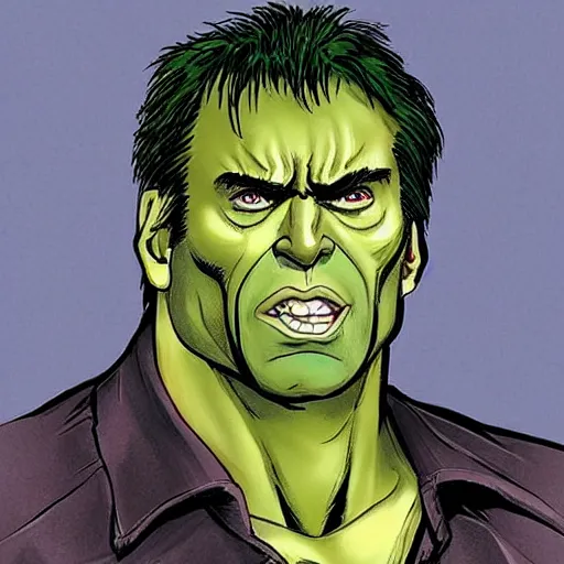 Prompt: Nicolas cage as hulk