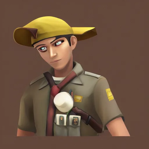 Prompt: tf 2 scout swag