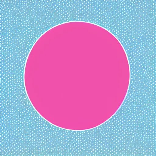 Image similar to pink dot, blue sky background
