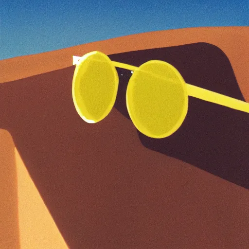 Prompt: a lemon wearing sunglasses in mars, autochrome photograph, atmospheric, film grain, trending on artstation, warm colors