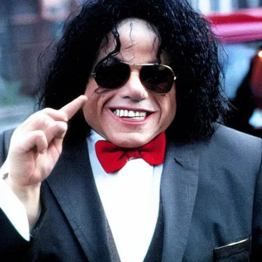 Image similar to danny devito as michael jackson, movie still