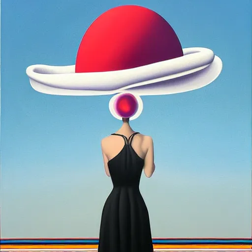 Image similar to airbrush art, an ultrafine detailed painting by rafal olbinski, pop surrealism, minimalist, skeuomorphic, very detailed, behance contest winner, detailed painting, a painting of a woman