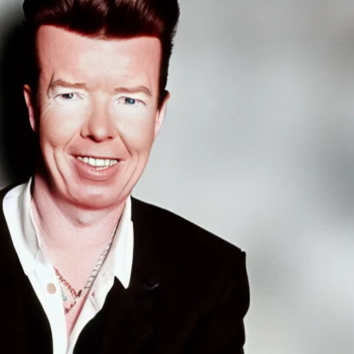 Prompt: Rick Astley giving you up