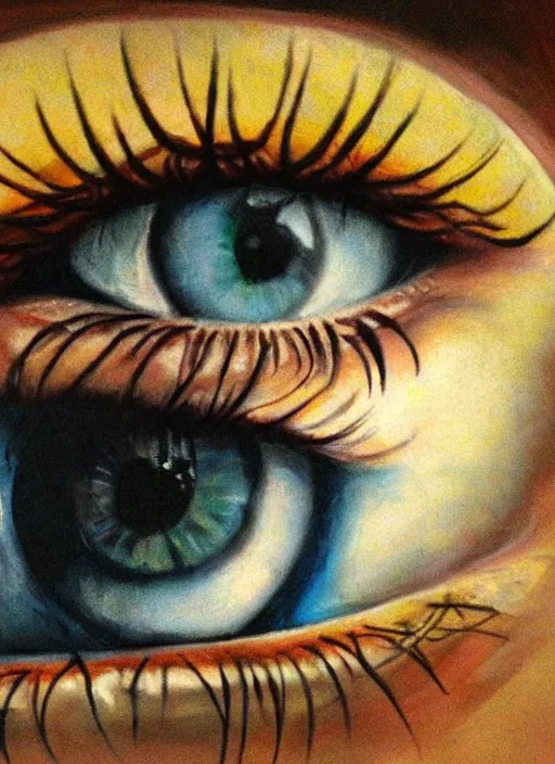 Prompt: portrait of a stunningly beautiful eye, art multuplied by art