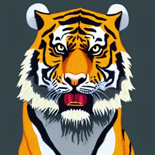 Image similar to tiger design by bill waterson