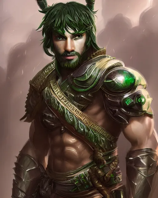 Prompt: portrait of a male warrior, fierce, masculine, ross tran, muted colors, green - eyes!!!!!!!!!!!!!!, highly detailed sculpture, intricate detailed, ommatidia, 8 k, cinematic atmosphere