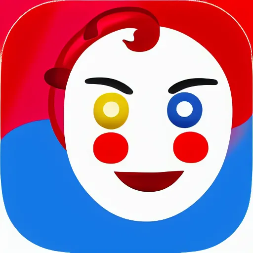 Image similar to clown emoji crying, sad clown, ios emoji