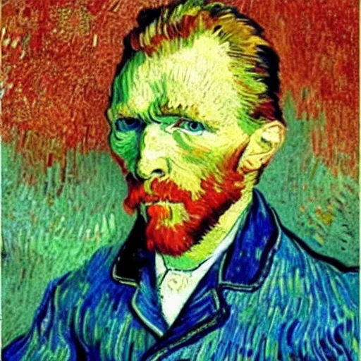 Image similar to portrait style of van gogh