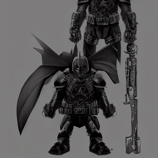 Prompt: dark knight, black armor, by steve argyle, trending on artstation