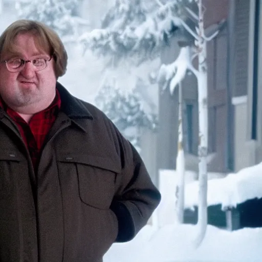 Image similar to gabe newell as a guest in home alone movie