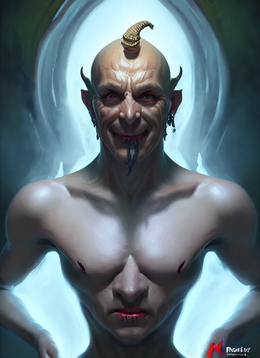 Prompt: a _ fantasy _ style _ portrait _ painting _ of the god of lies, wicked, oil _ painting _ unreal _ 5 _ daz. _ rpg _ portrait _ extremely _ detailed _ artgerm _ greg _ rutkowski _ greg