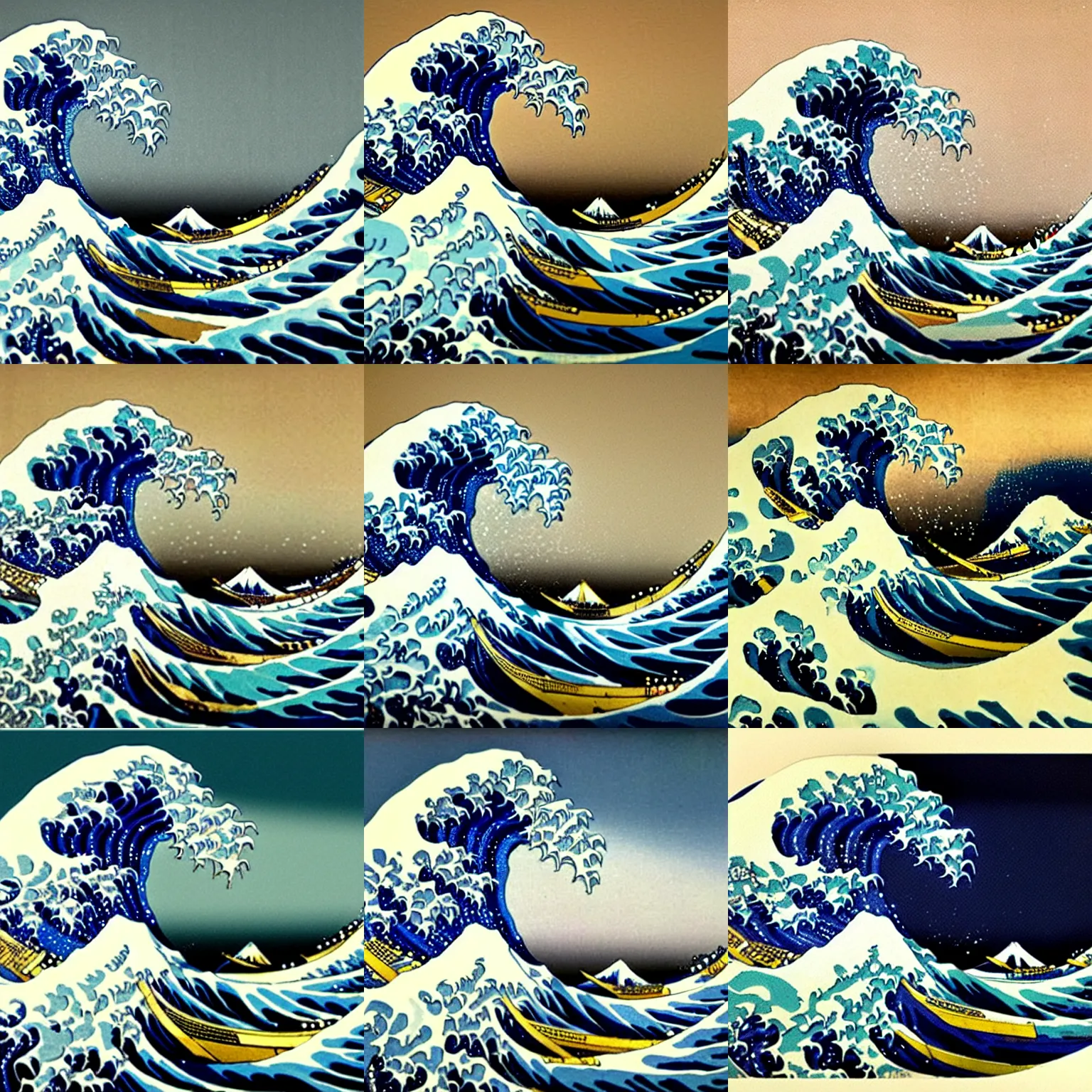 Prompt: The Great Wave off Kanagawa by Ivan Aivazovsky